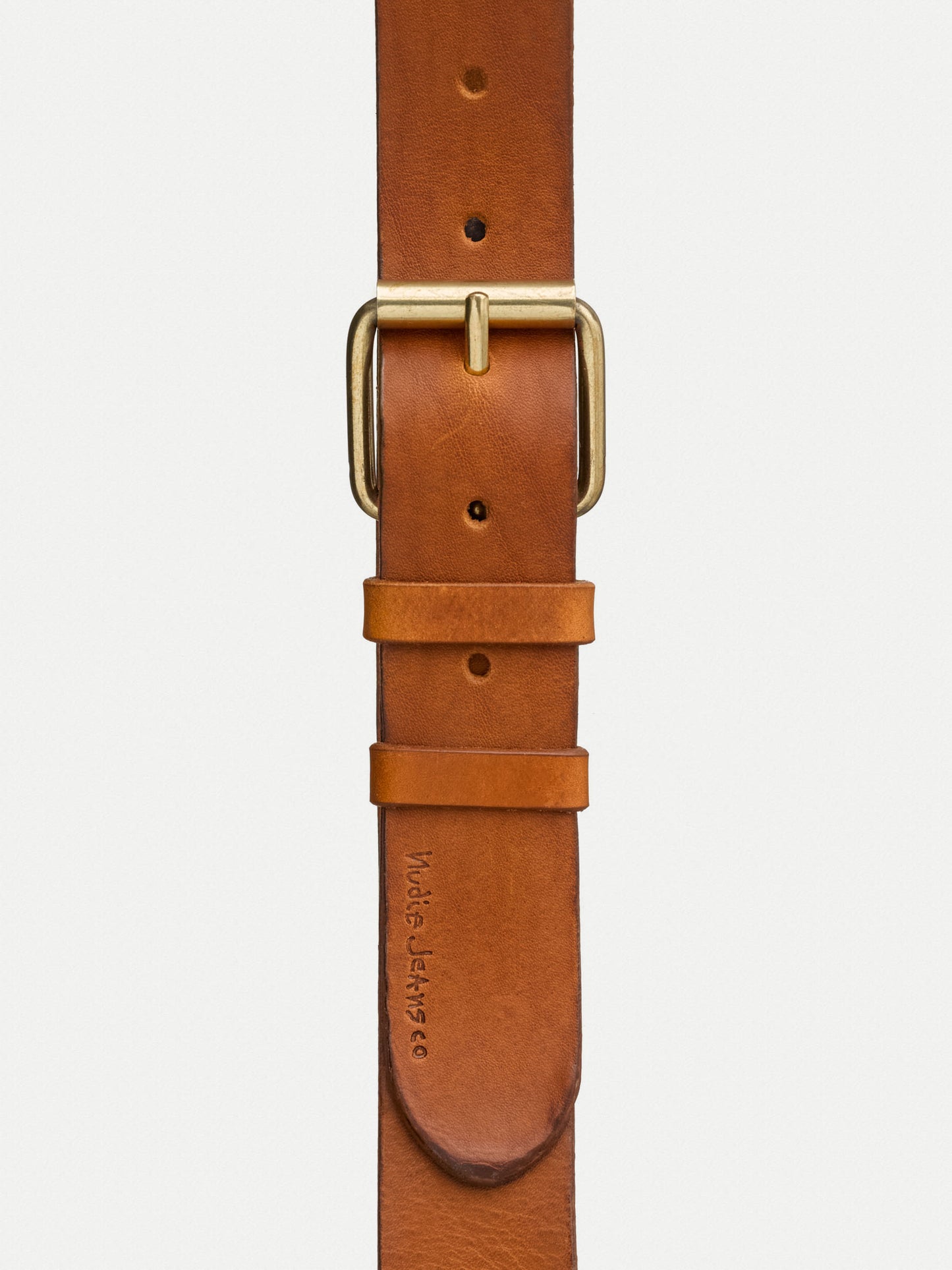 Ceinture en cuir tanné végétal | caramel "Pedersson toffee brown"