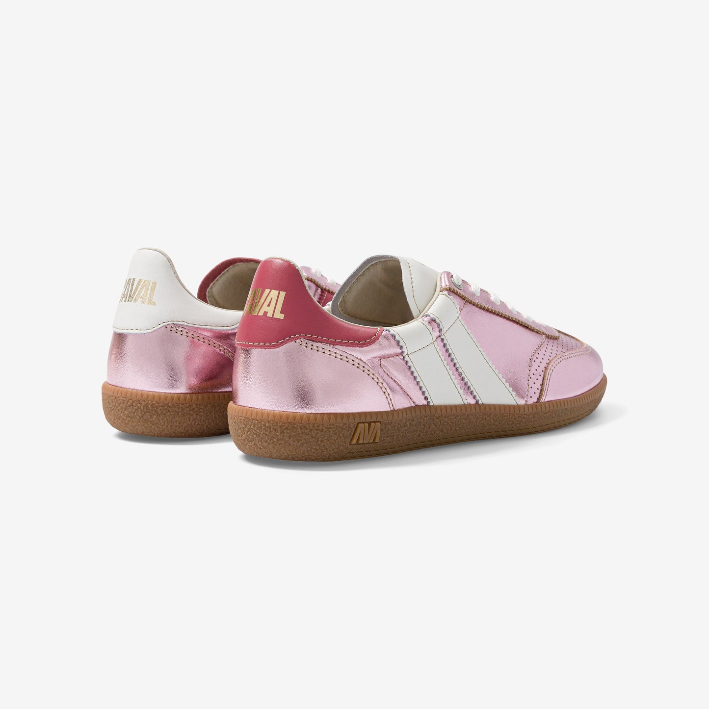 Baskets en cuir certifié | rose brillant "pink pearl"