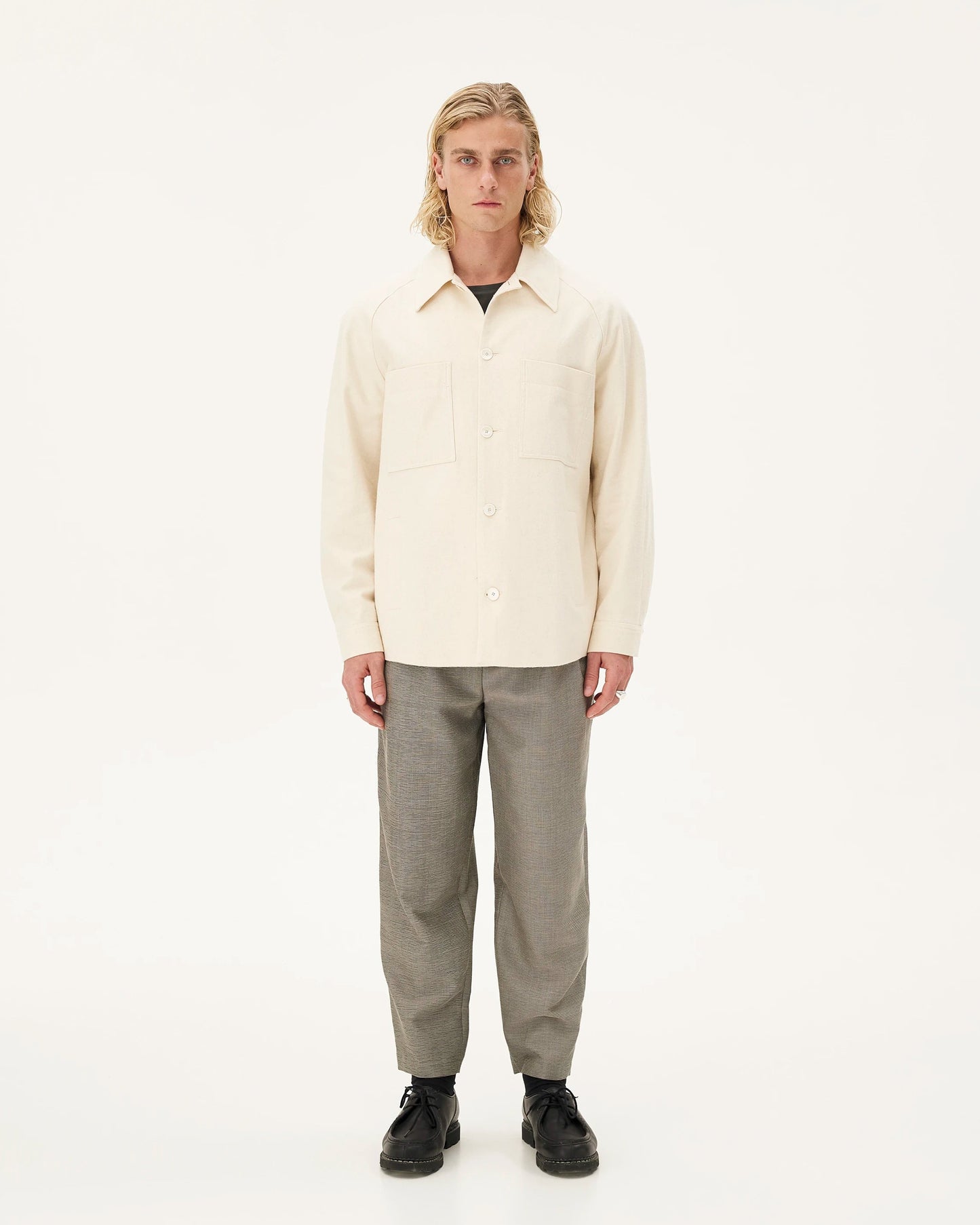 Veste en coton bio | écru "aberdeen - ecru"