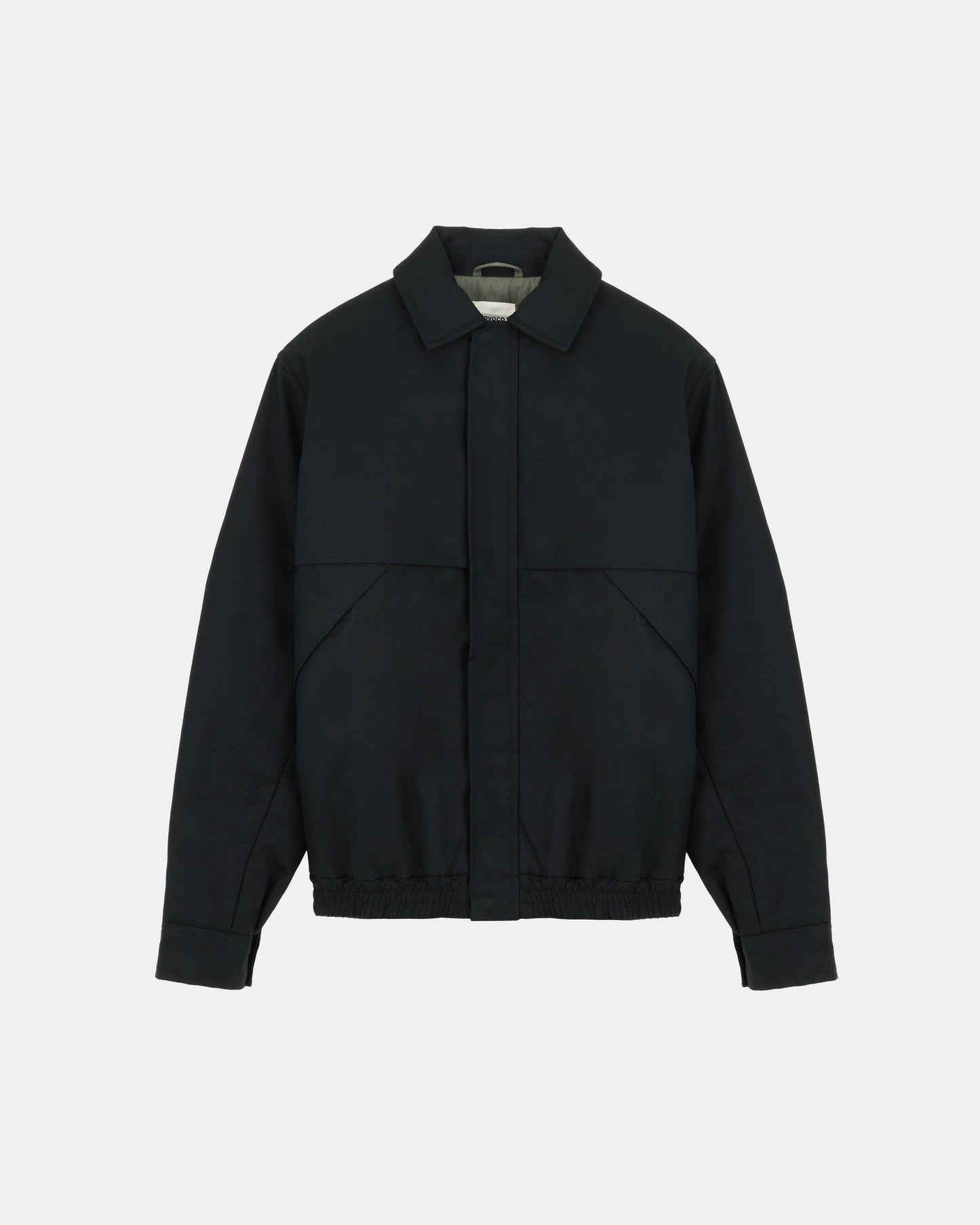 Blouson en coton bio | noir "nevada - padded black"