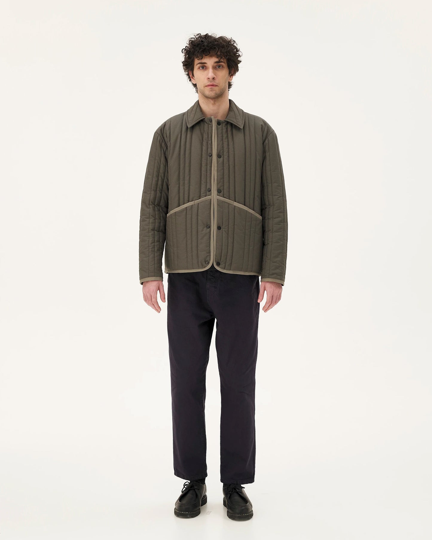 Blouson en coton bio | kaki "blackpool"