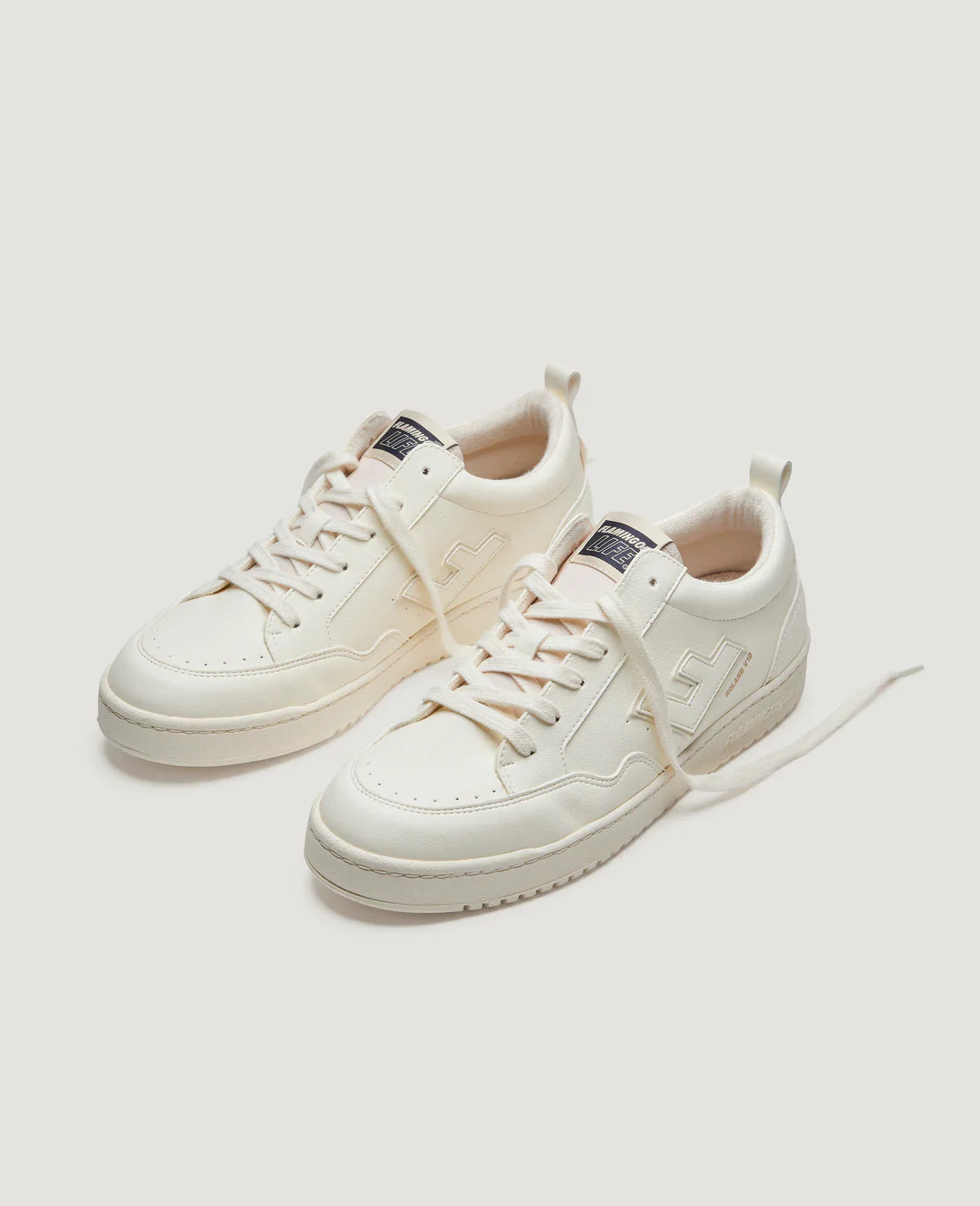 Baskets vegan en recyclé | écru "roland v10 all pearl"
