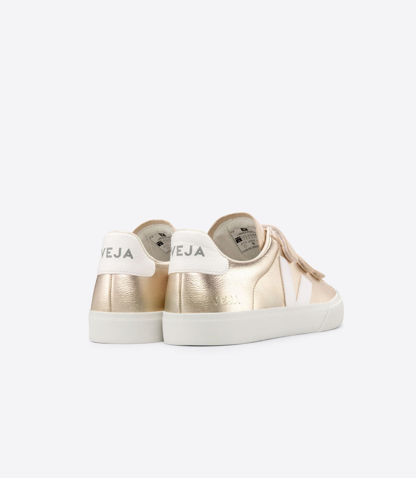 Baskets basses en cuir certifié | doré "recife logo chromefree leather platine"