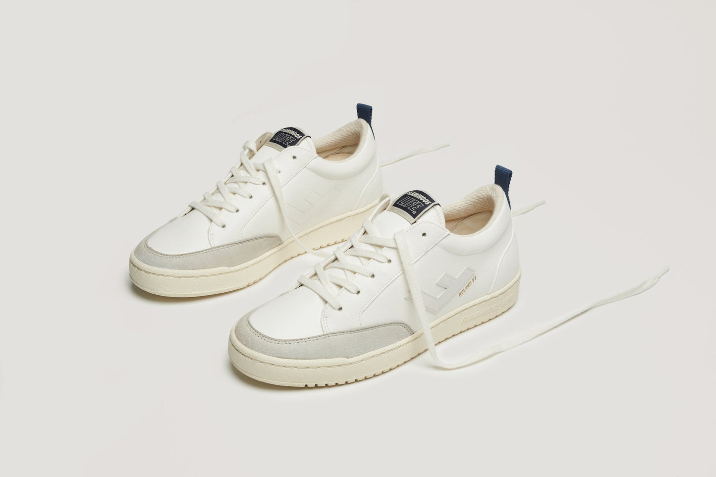 Baskets vegan en recyclé - roland v.7 ocean cream
