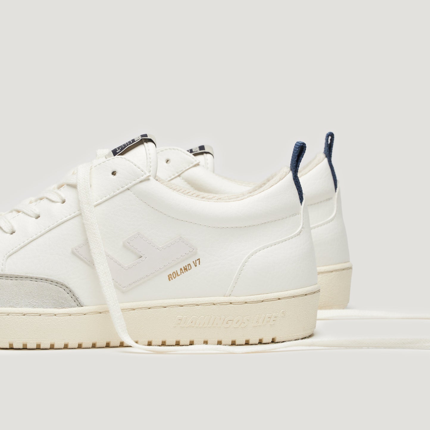 Baskets vegan en recyclé - roland v.7 ocean cream