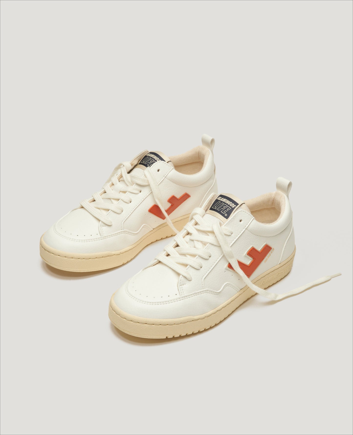 Baskets vegan en recyclé - roland v10 white orange vanilla