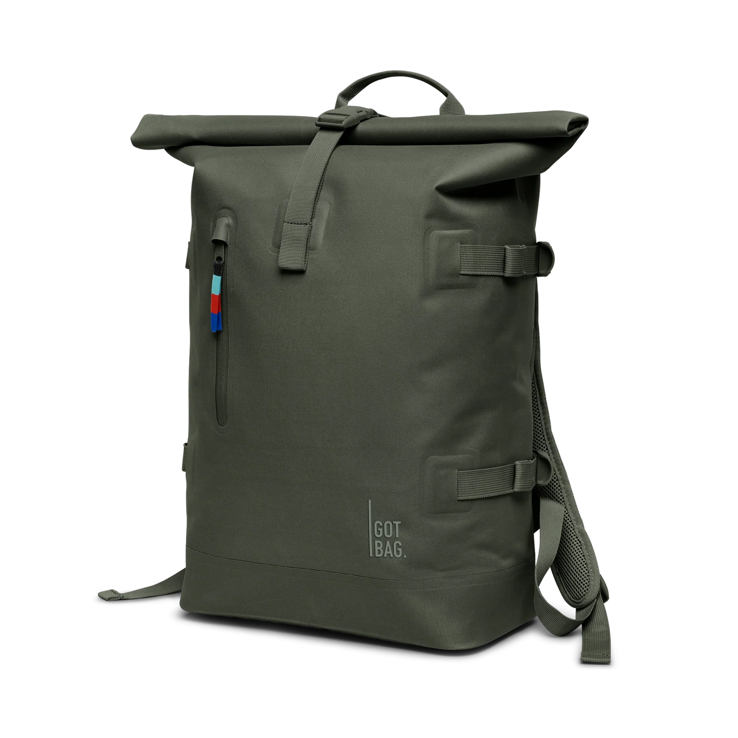 Sac à dos 31L en matière recyclée | vert "ROLLTOP 2.0 algae"
