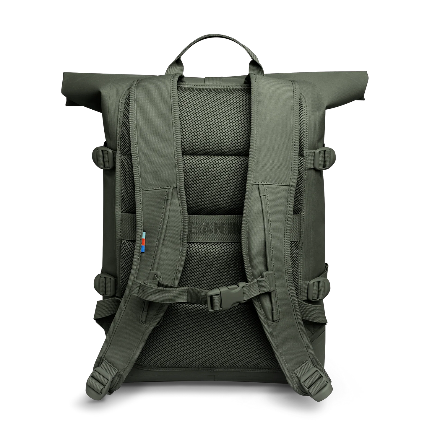 Sac à dos 31L en matière recyclée | vert "ROLLTOP 2.0 algae"