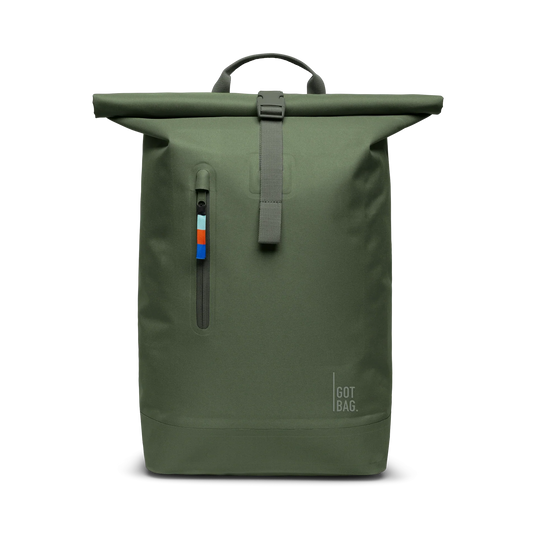 Sac à dos imperméable 26L en matière recyclée | vert "ROLLTOP LITE 2.0 algae"