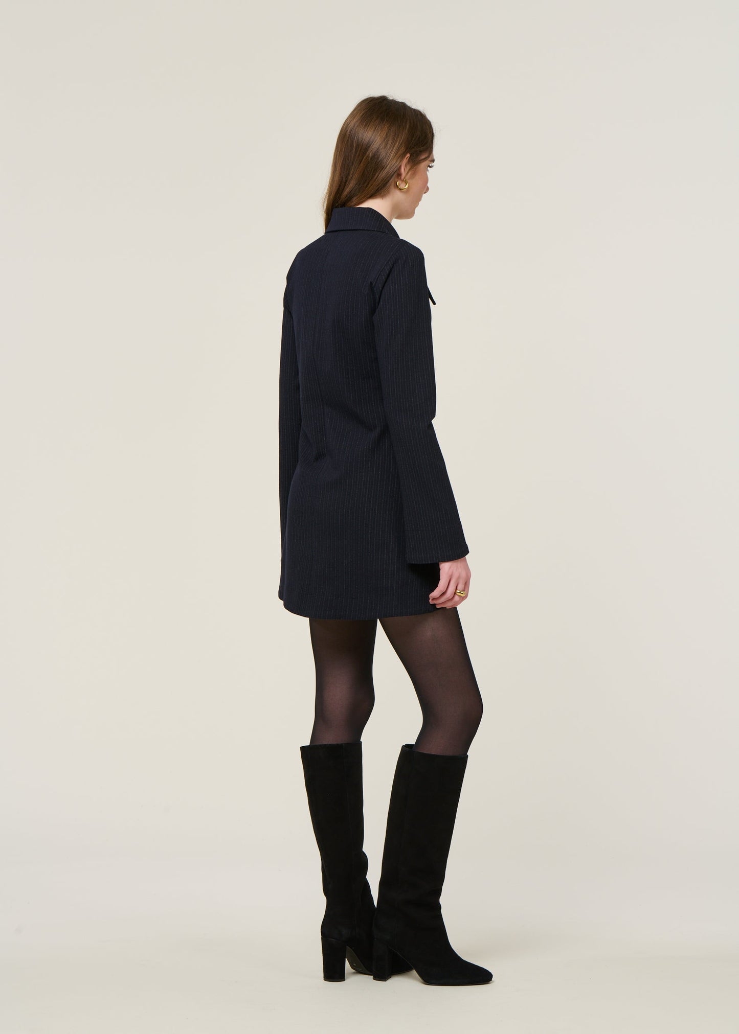 Robe made in France en matière upcyclée | bleu "sixtine"