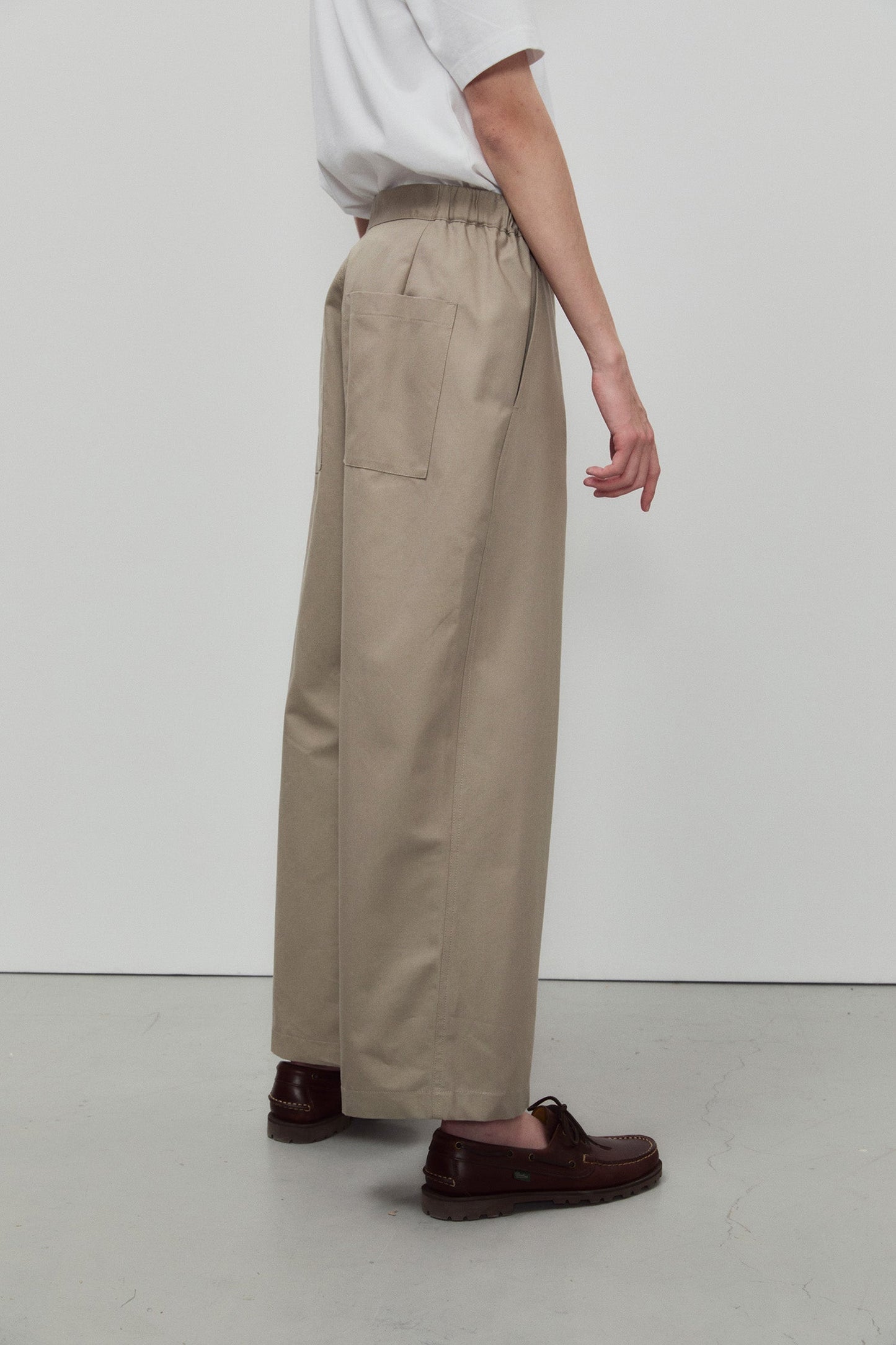 Pantalon ample en coton biologique | vert "regular pants wr- olive"