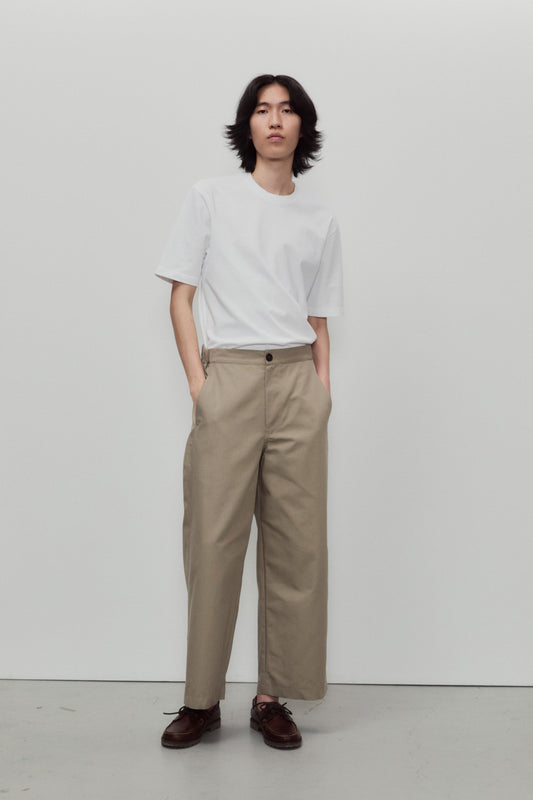 Pantalon ample en coton biologique | vert "regular pants wr- olive"