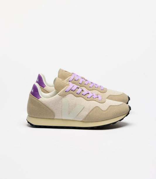 Baskets | beige et lilas "sdu rec - jute pierre cosmos"