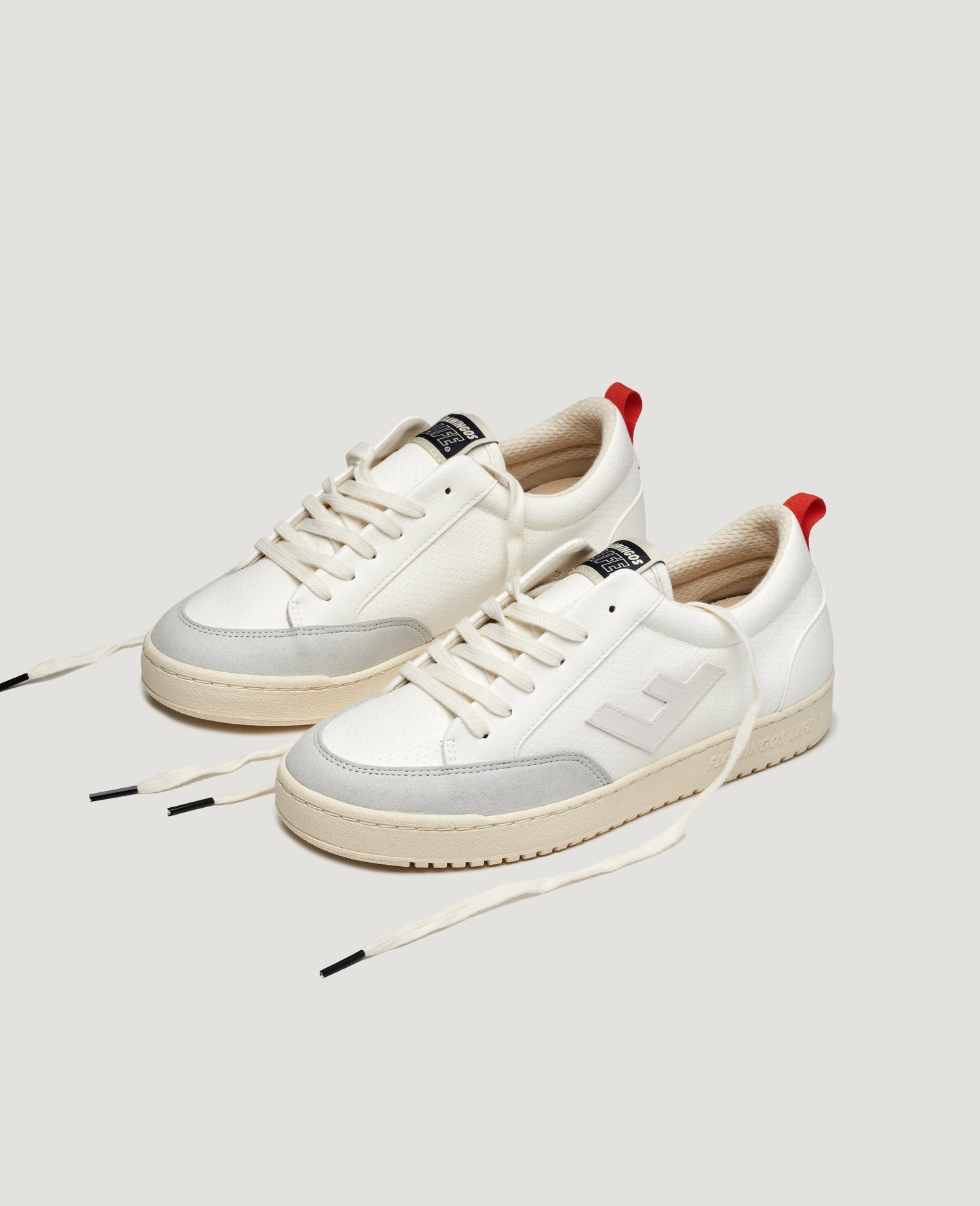 Baskets vegan en recyclé - roland v.5 white orange cream