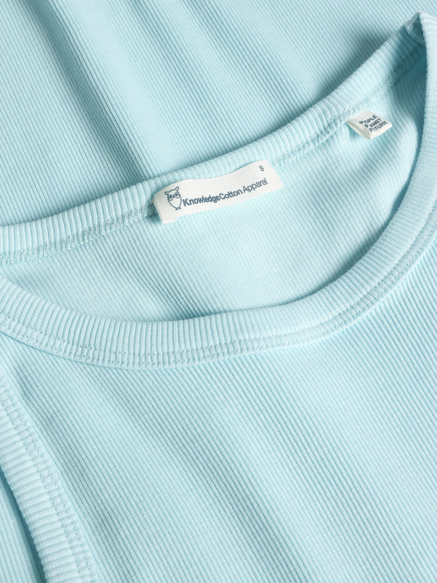 Débardeur en coton biologique | turquoise "racer rib top - 1480 aqua-esque"