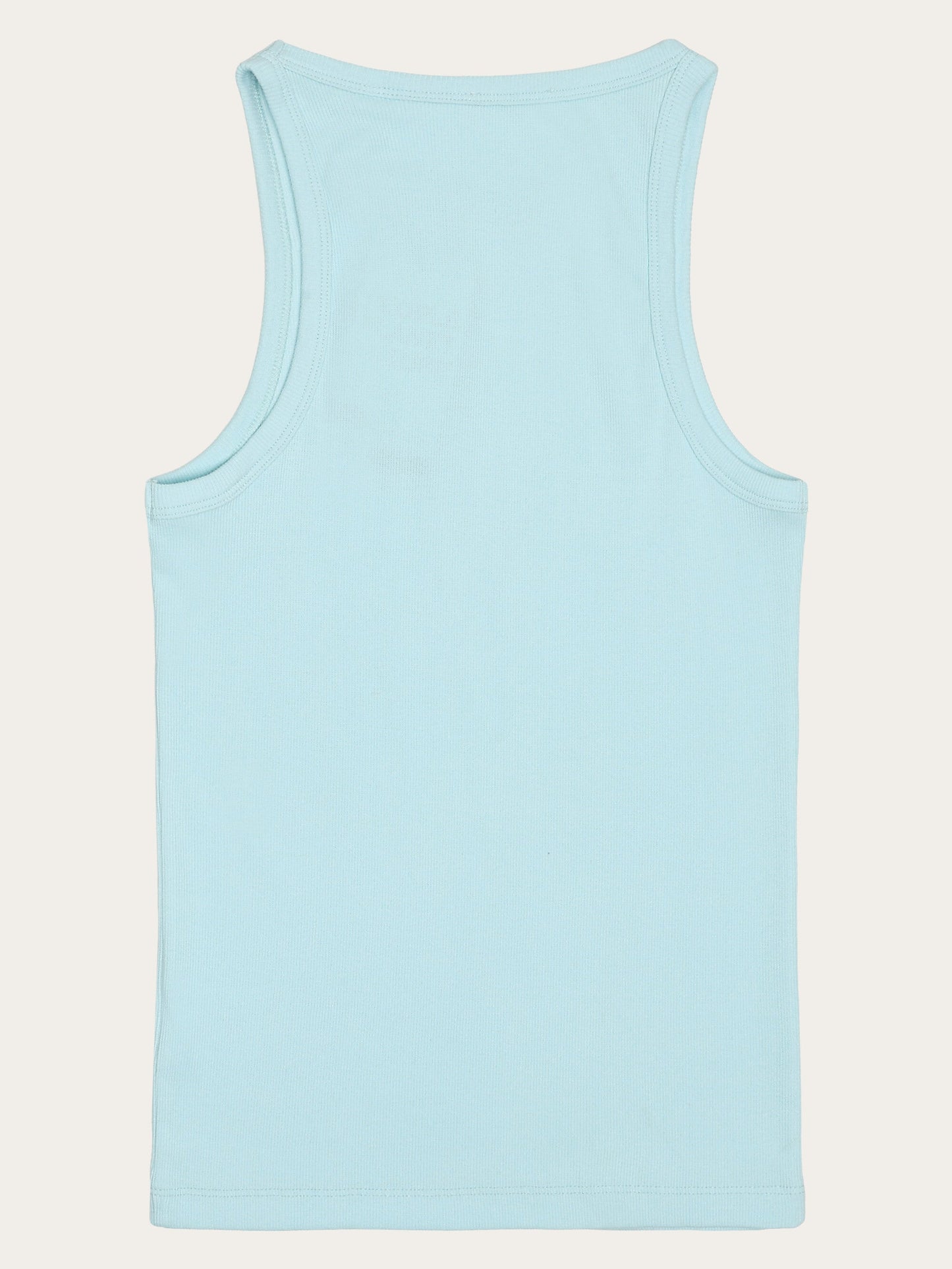 Débardeur en coton biologique | turquoise "racer rib top - 1480 aqua-esque"