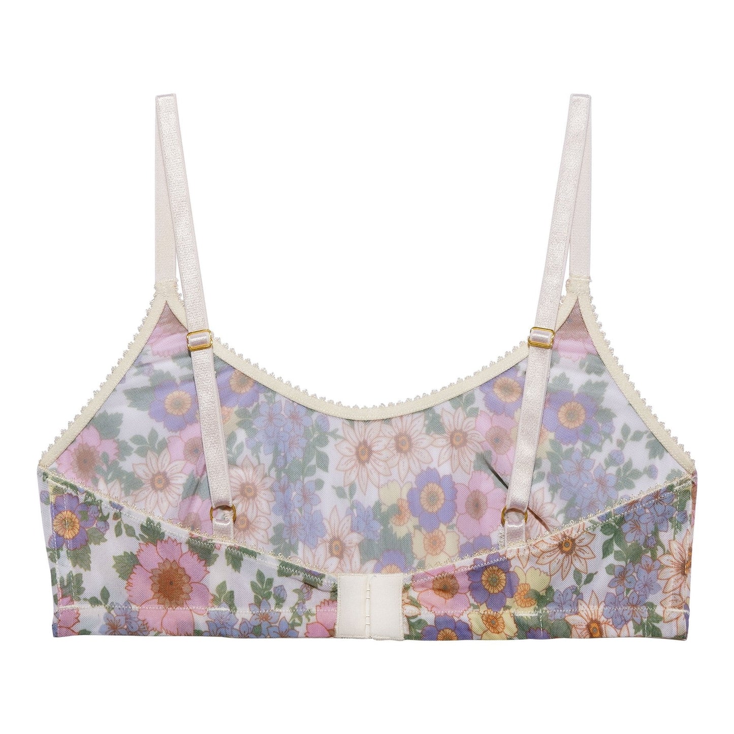 Soutien-gorge bandeau fleuri en polyamide recyclé - Rania