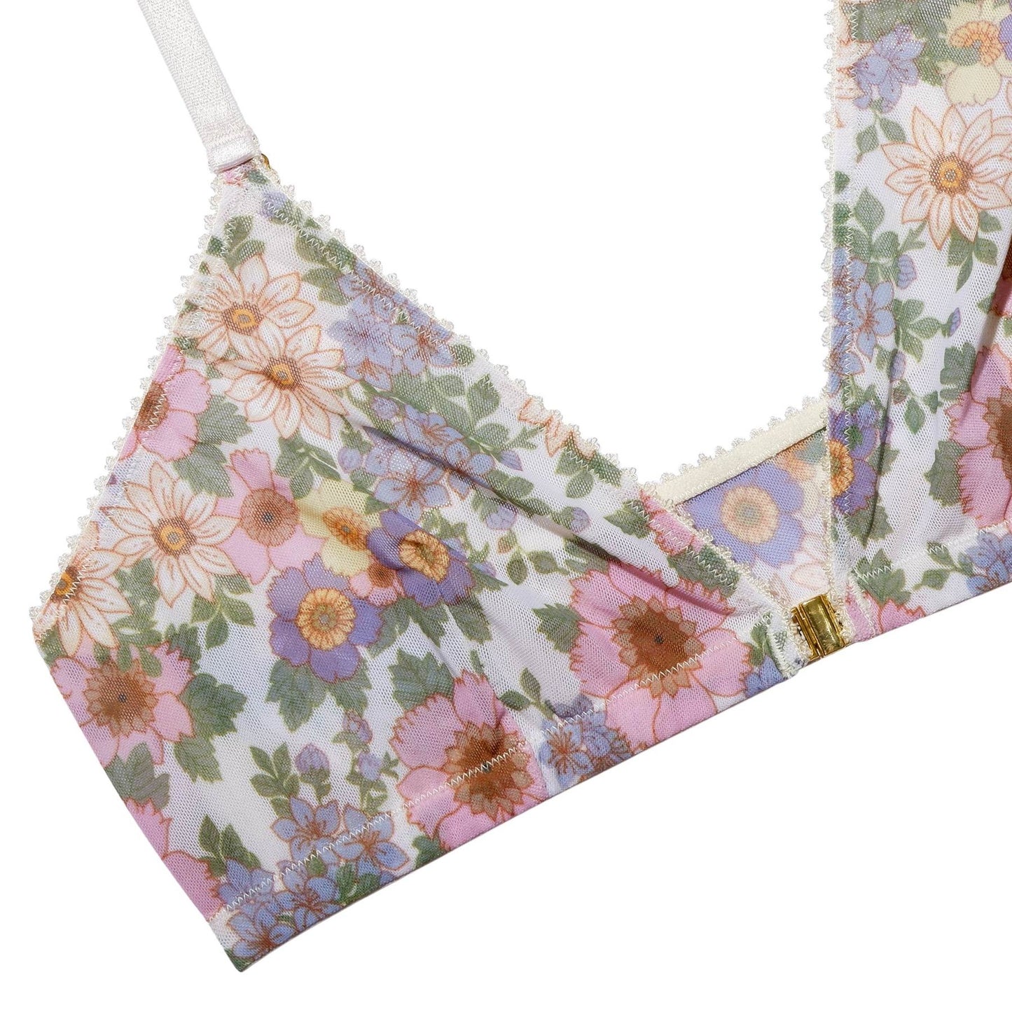 Soutien-gorge fleuri en polyamide recyclé - Rania
