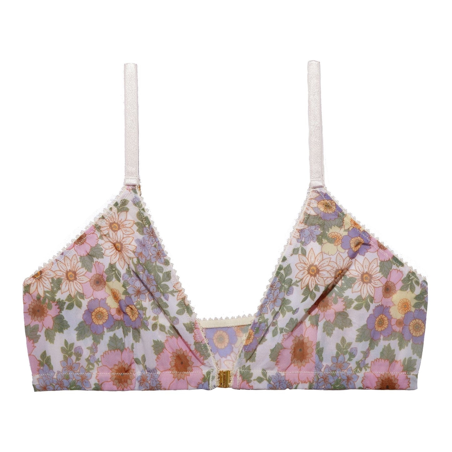 Soutien-gorge fleuri en polyamide recyclé - Rania