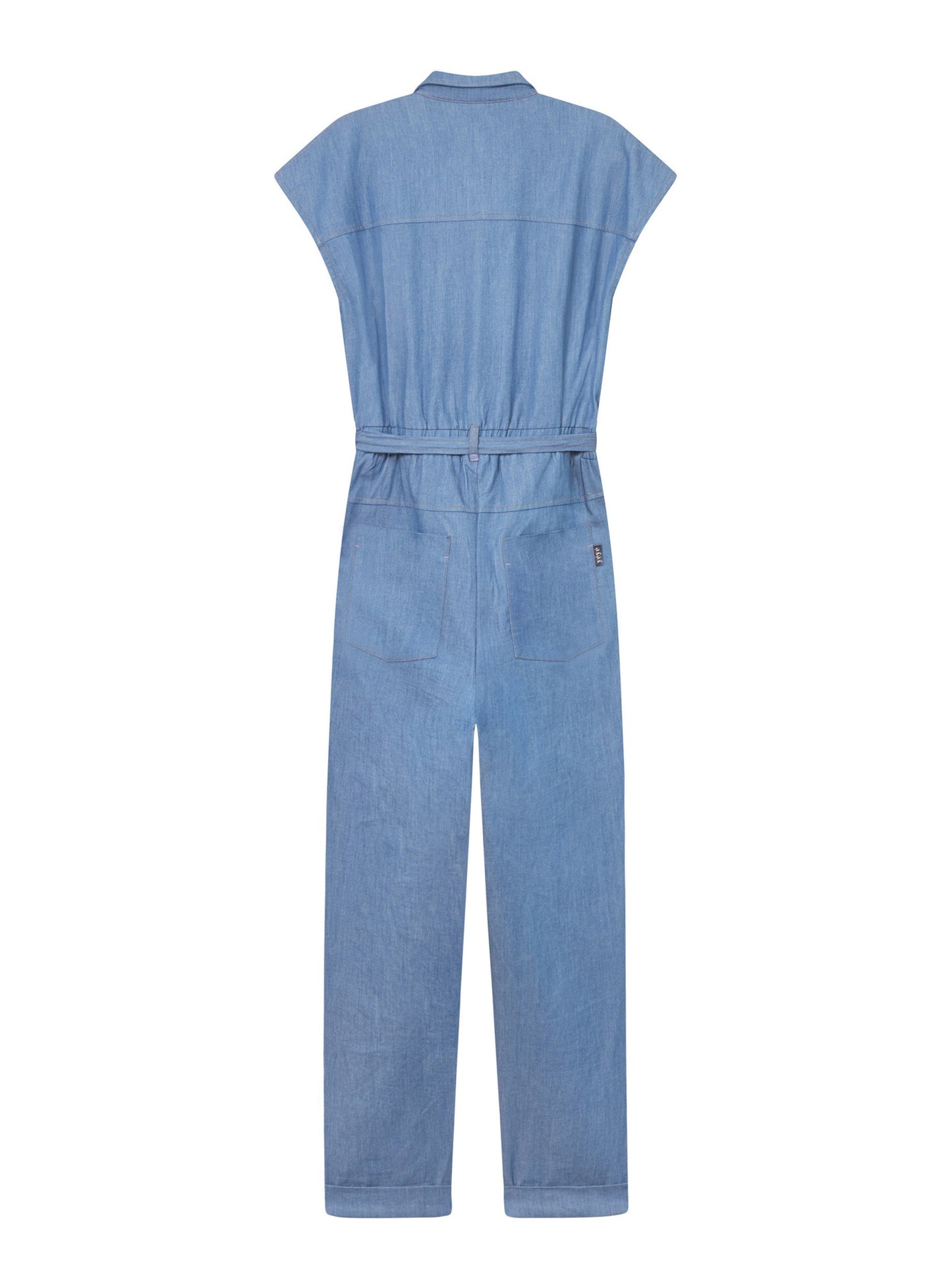 Combinaison en coton bio | bleu "Rapid racer jumpsuit - blue"