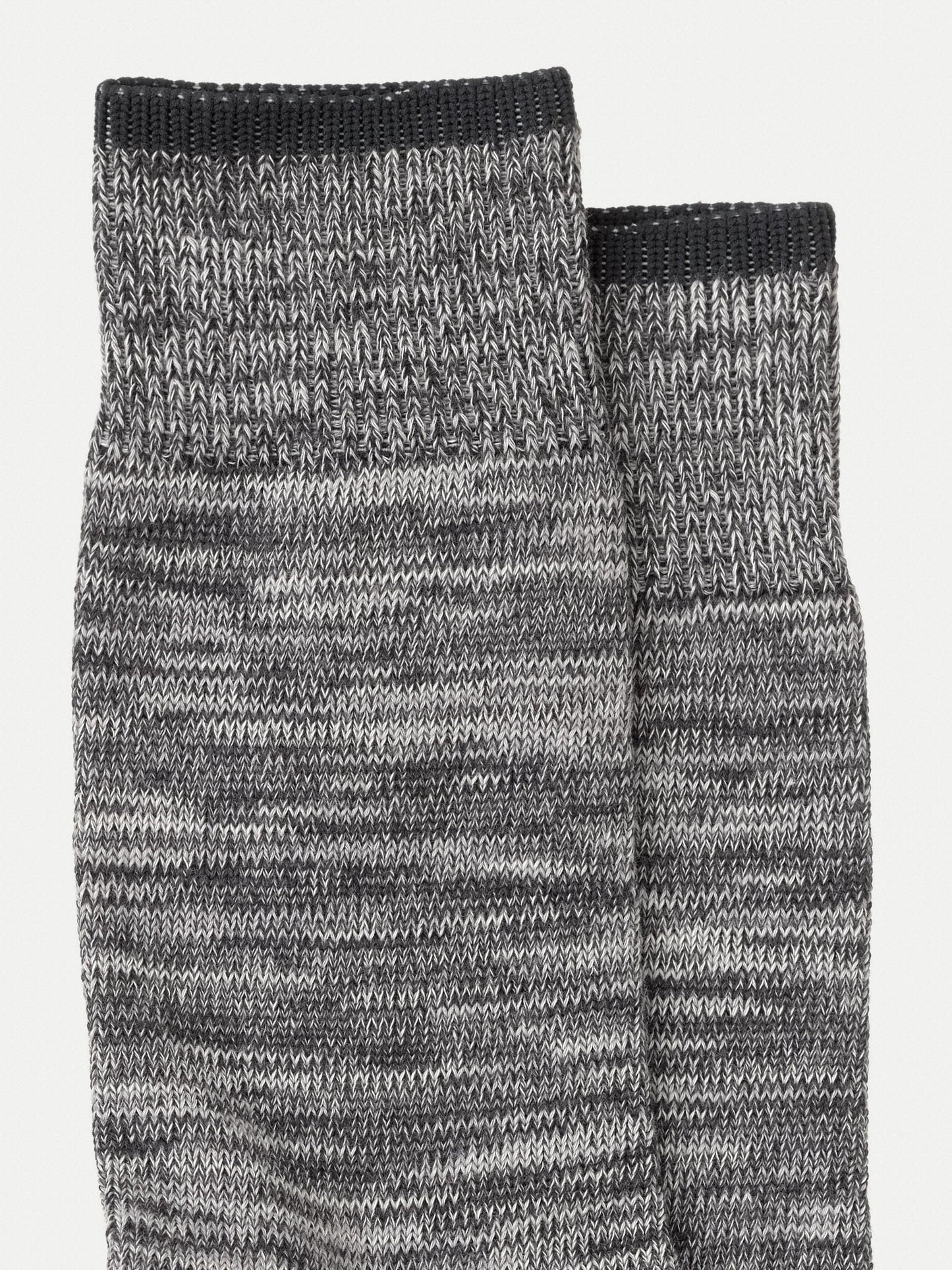 Chaussettes hautes en coton bio | Homme gris chiné "rasmusson dark grey"