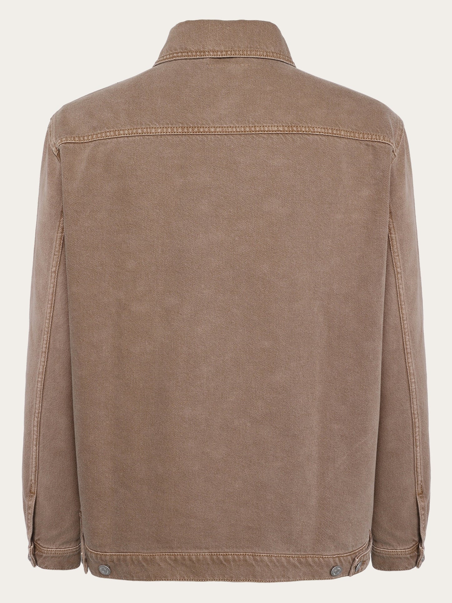 Veste en coton biologique | marron "twill workwear jacket tiramisu"