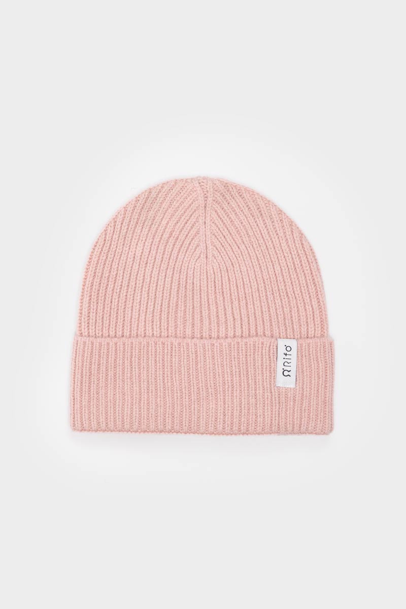 Bonnet en cachemire recyclé | rose "cappello marcello rosa quarzo"