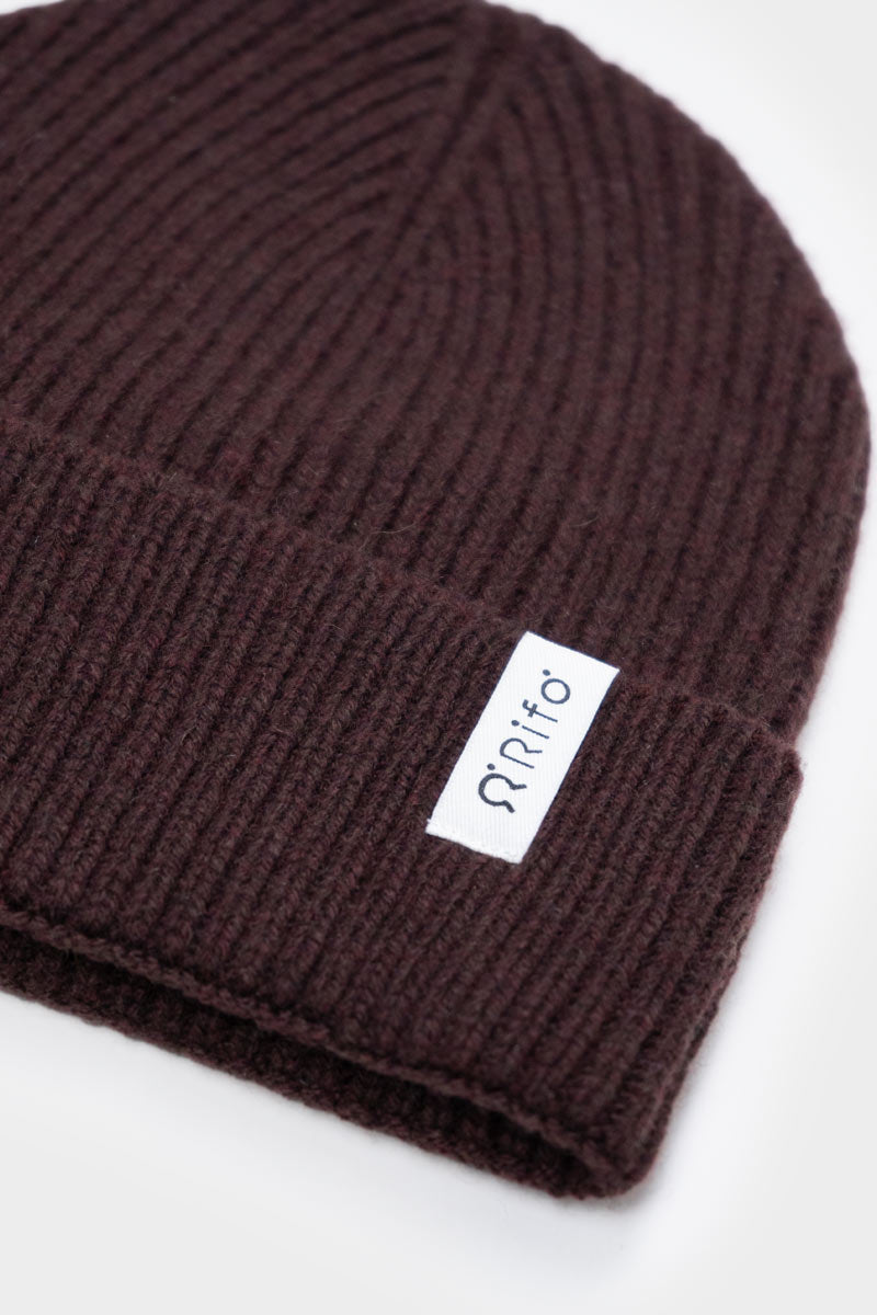 Bonnet en cachemire recyclé | marron "cappello marcello brown caffè"