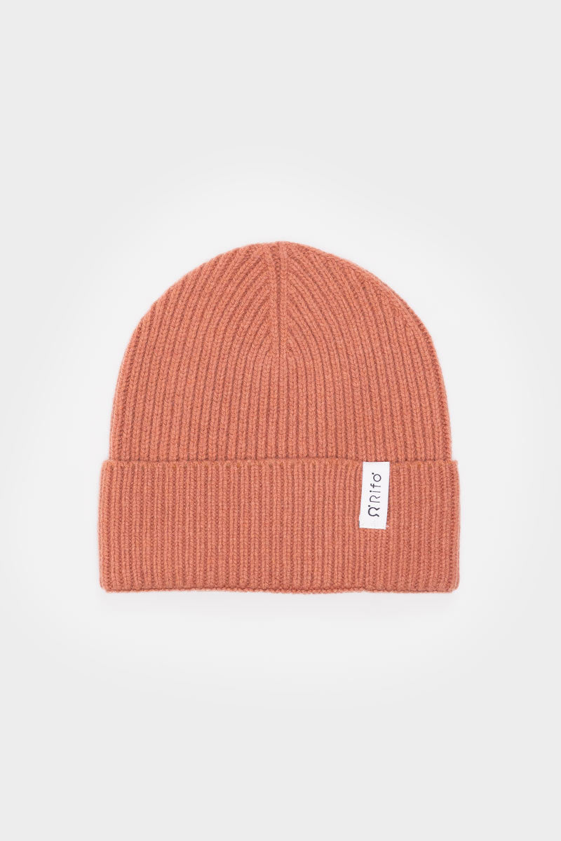 Bonnet en cachemire recyclé | rose "cappello marcello pink pompelmo"