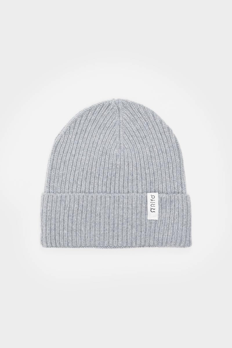 Bonnet en cachemire recyclé | gris "cappello marcello grigio calce"