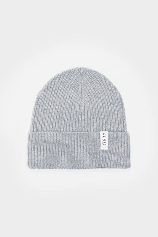 Bonnet en cachemire recyclé | gris "cappello marcello grigio calce"