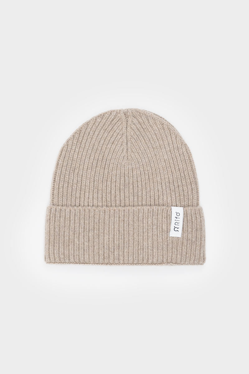 Bonnet en cachemire recyclé | beige "cappello marcello beige sabbia"