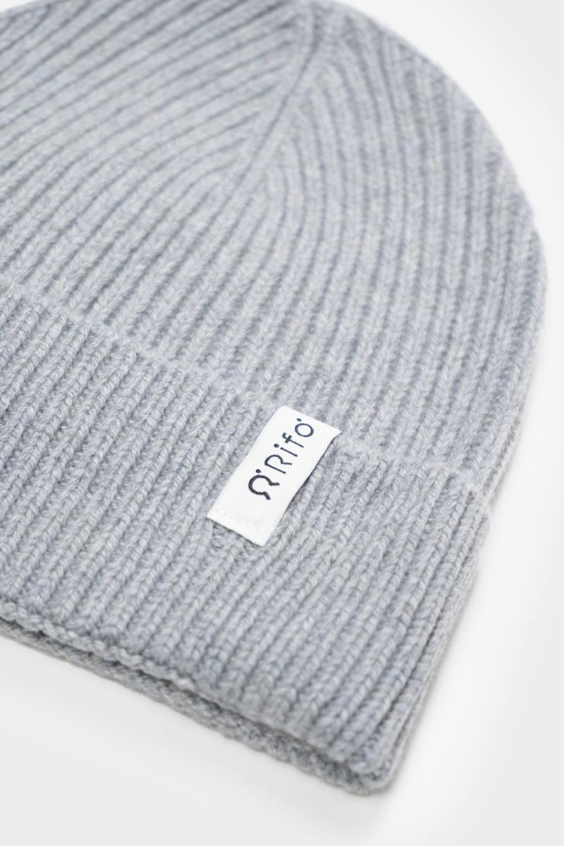 Bonnet en cachemire recyclé | gris "cappello marcello grigio calce"