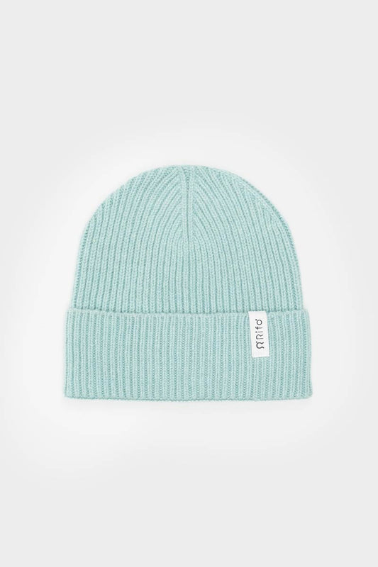 Bonnet en cachemire recyclé | vert clair "cappello marcello verde menta"