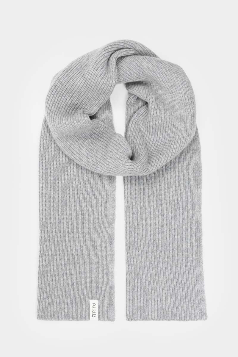 Echarpe en cachemire recyclé | grise "sciarpa federico grey calce"