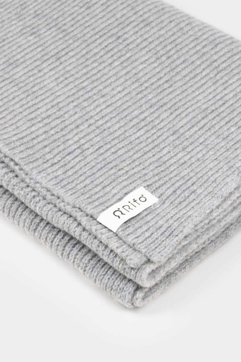 Echarpe en cachemire recyclé | grise "sciarpa federico grey calce"