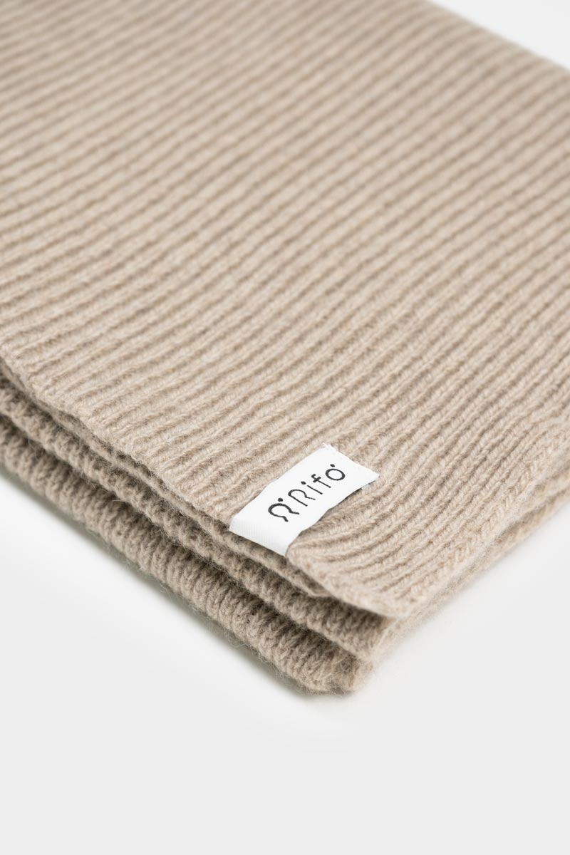 Echarpe en cachemire recyclé | beige "sciarpa federico beige sabbia"