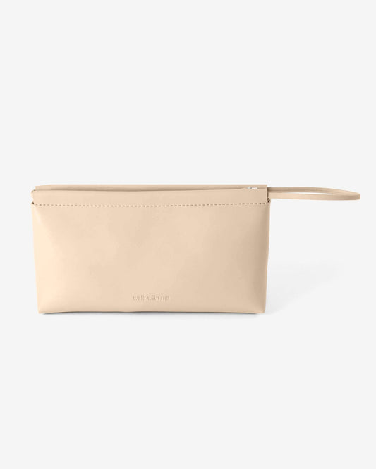 Pochette beige en matières recyclées - regular pouch beige