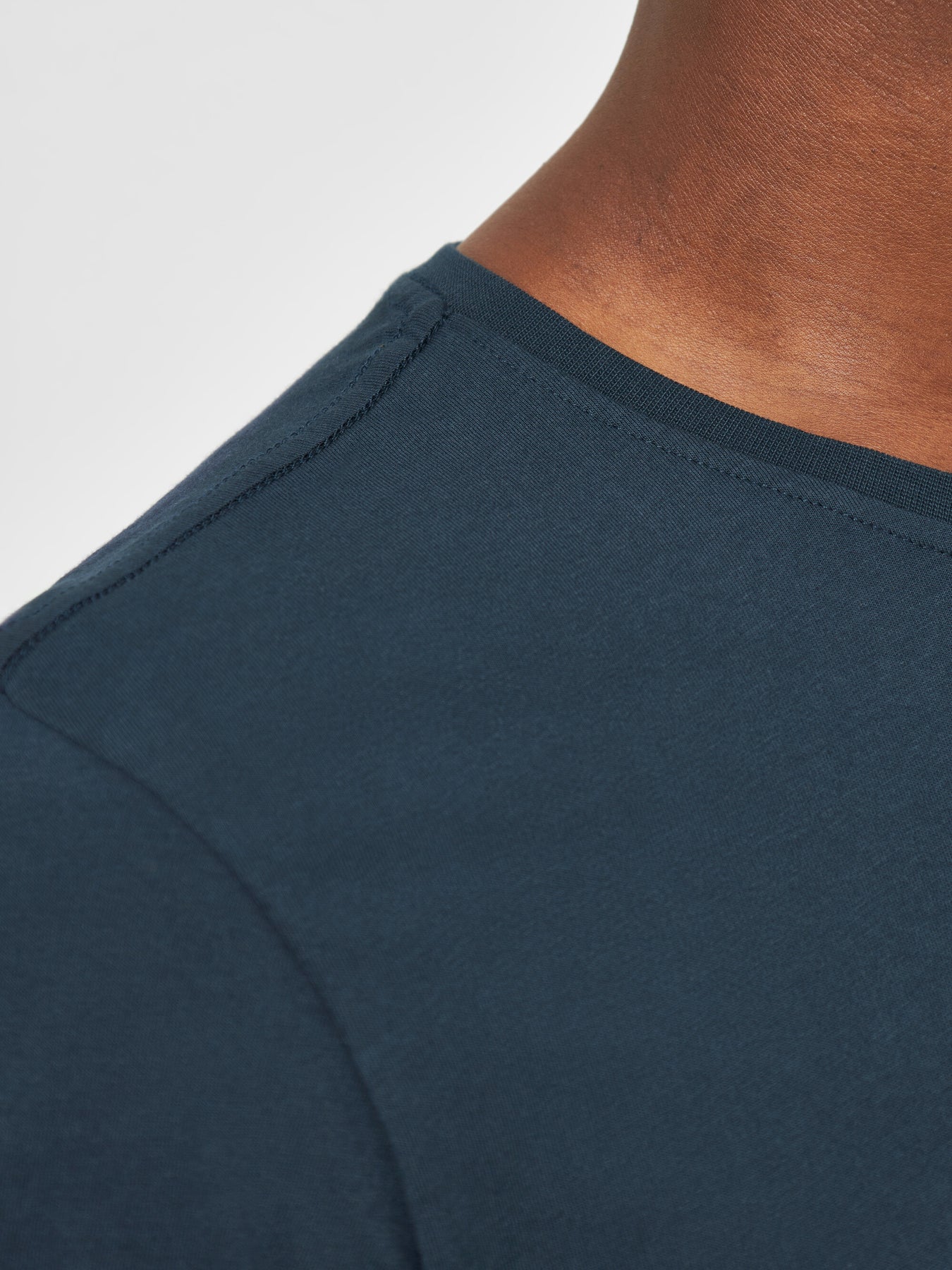 T-shirt  en coton bio | bleu marine "basic tee total eclipse"
