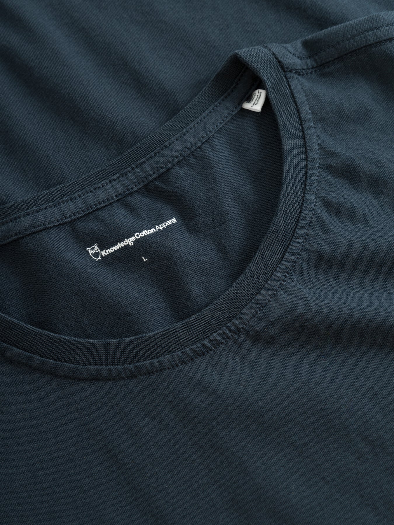T-shirt  en coton bio | bleu marine "basic tee total eclipse"