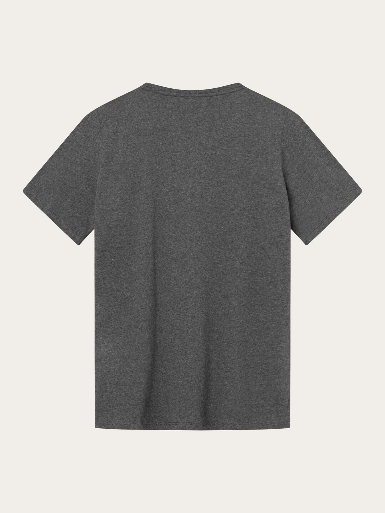T-shirt en coton bio | gris chiné "basic tee dark grey melange"