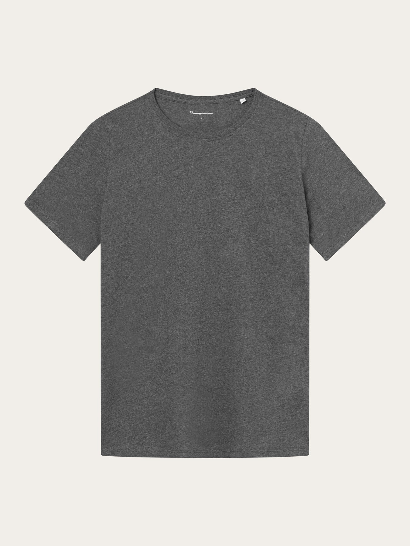 T-shirt en coton bio | gris chiné "basic tee dark grey melange"