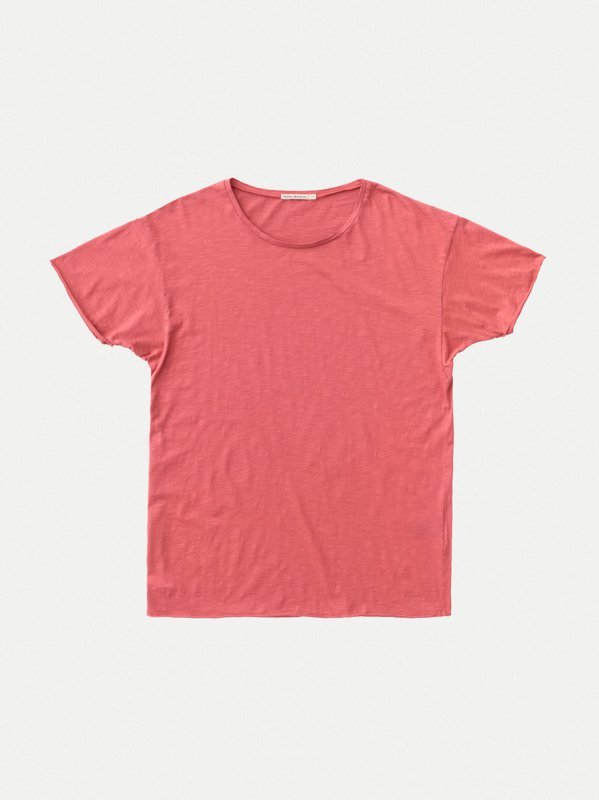T-shirt corail en coton bio - Roger