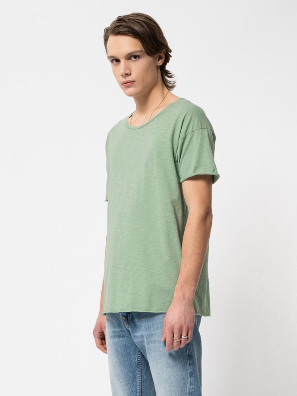 T-shirt vert en coton bio - Roger