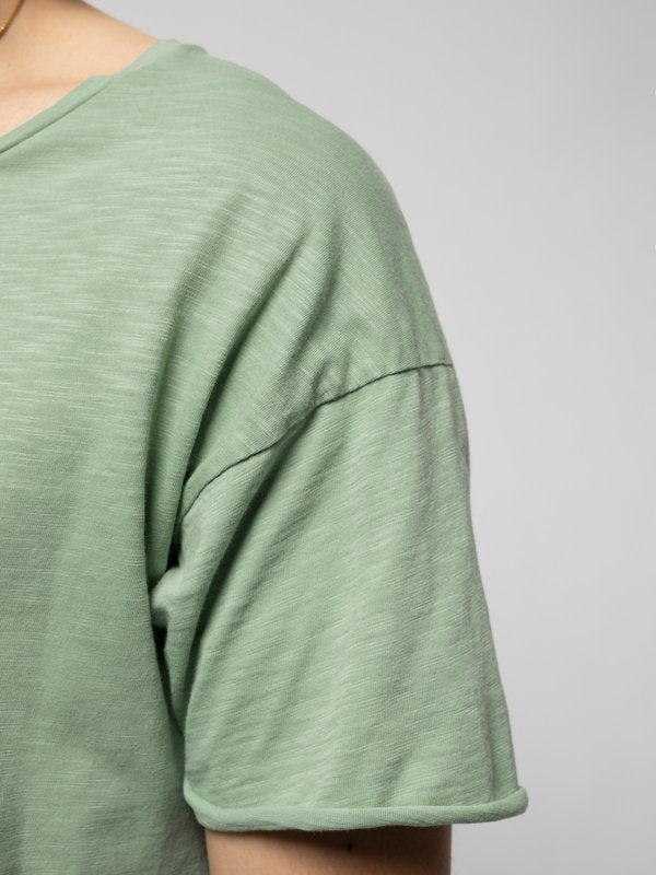 T-shirt vert en coton bio - Roger