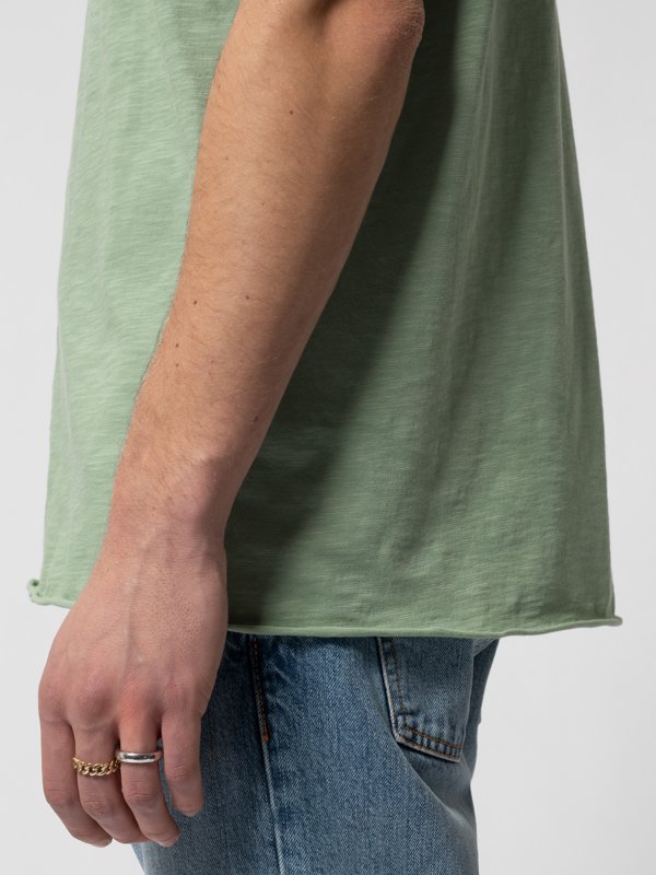 T-shirt vert en coton bio - Roger