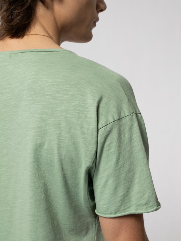 T-shirt vert en coton bio - Roger