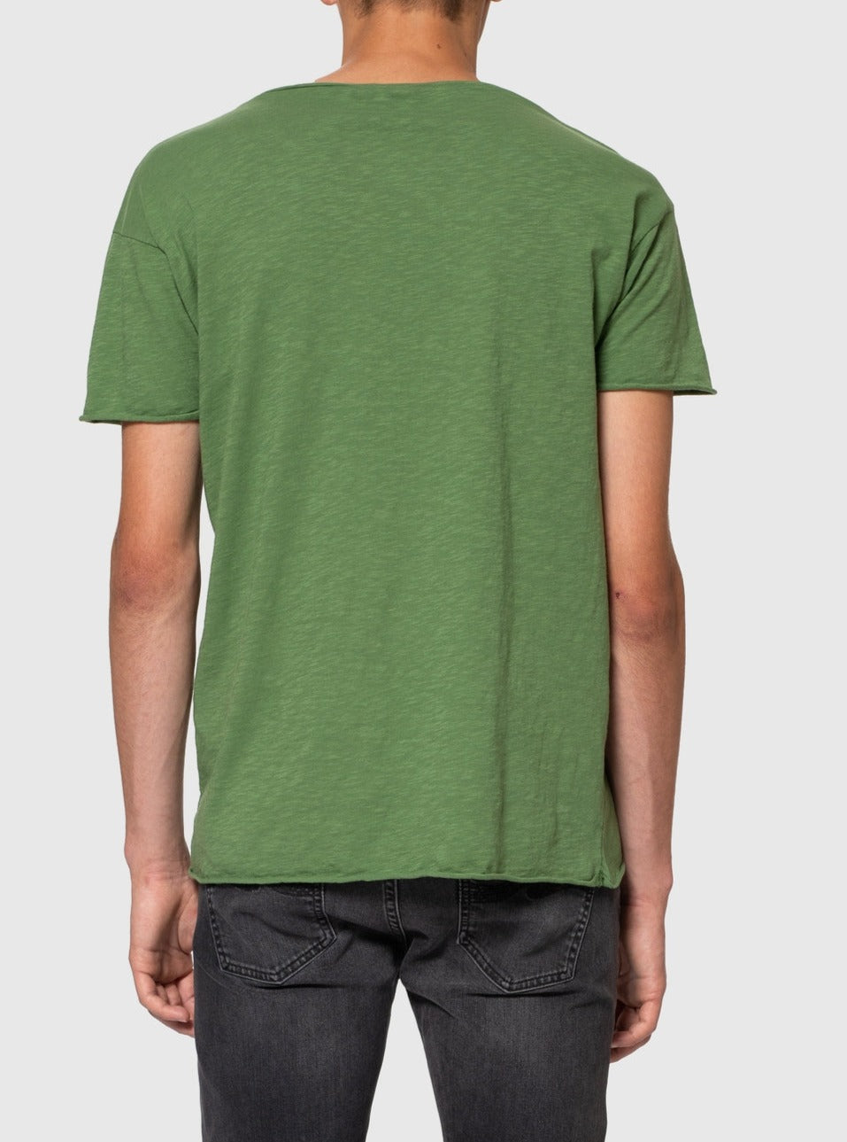 T-shirt ample vert pistache en coton bio - roger slub pistaccio