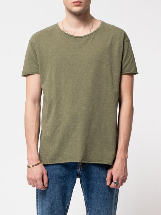T-shirt kaki en coton bio - Roger