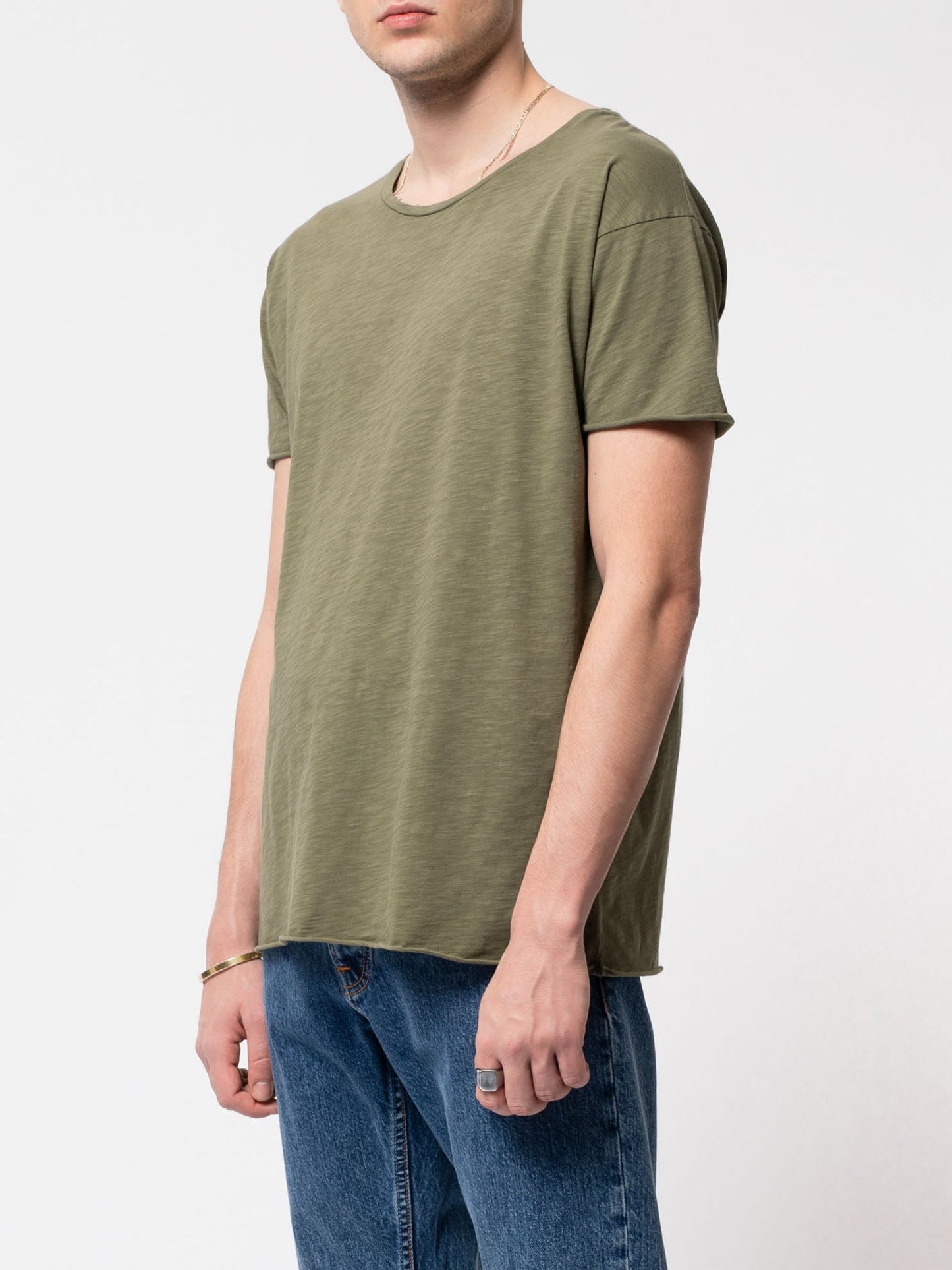 T-shirt kaki en coton bio - Roger